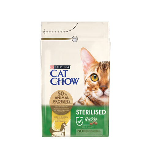 Cat Chow Sterilised Tavuklu Kedi Maması 3 kg